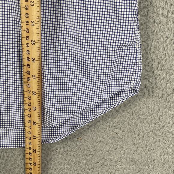 Ralph Lauren Button Up Shirt Men's Large Blue Plaid Preppy Causal Formal - Picture 6 of 7